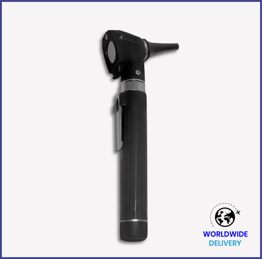 FIBER OPTIC MINI OTOSCOPE SET INCLUDES: